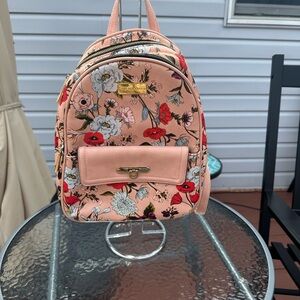 Big Buddha Floral Pink Backpack Women's Regular Size in Excellent Condition